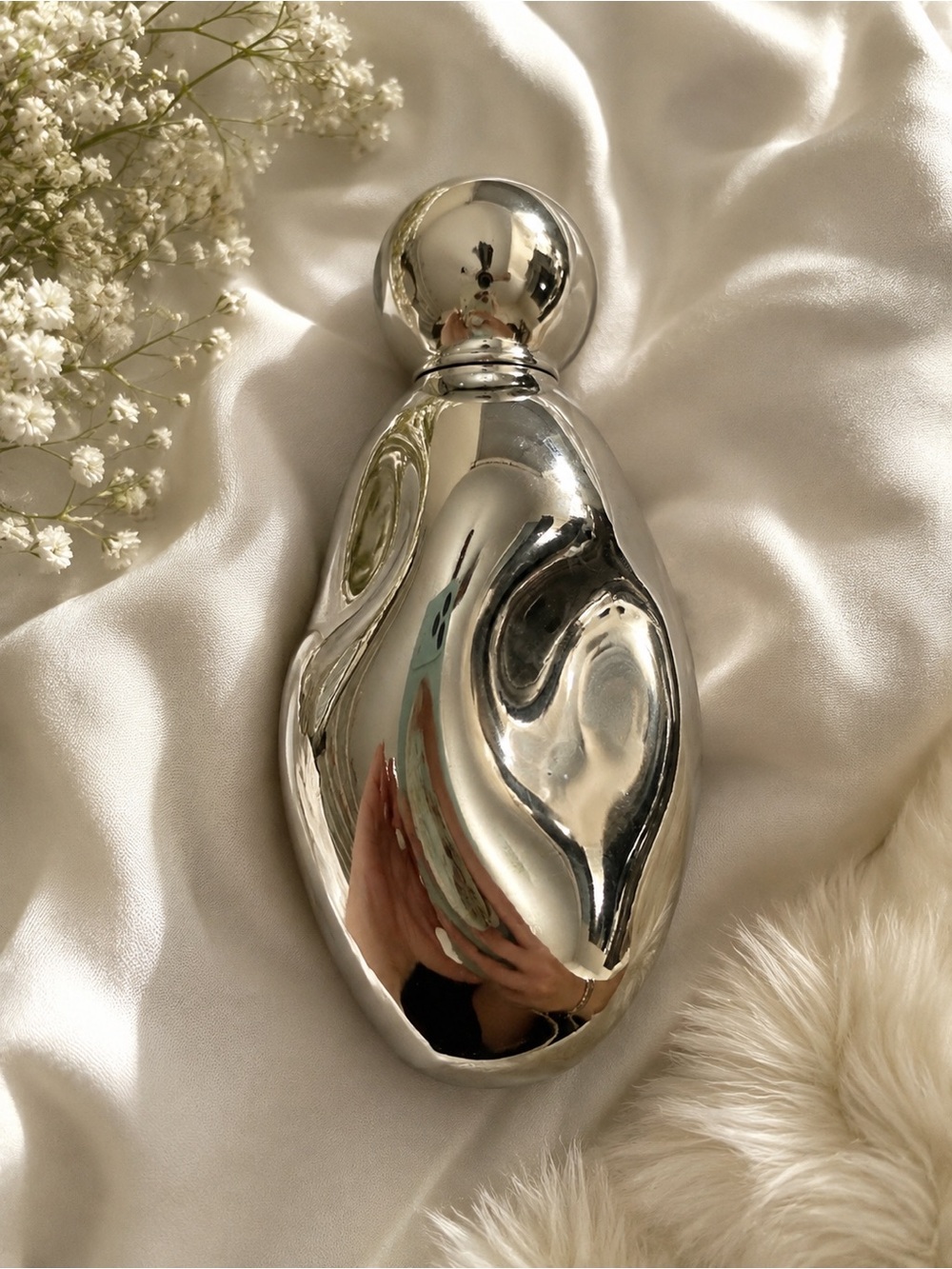 Kylie Cosmetics Polished Silver Sculptural Vase